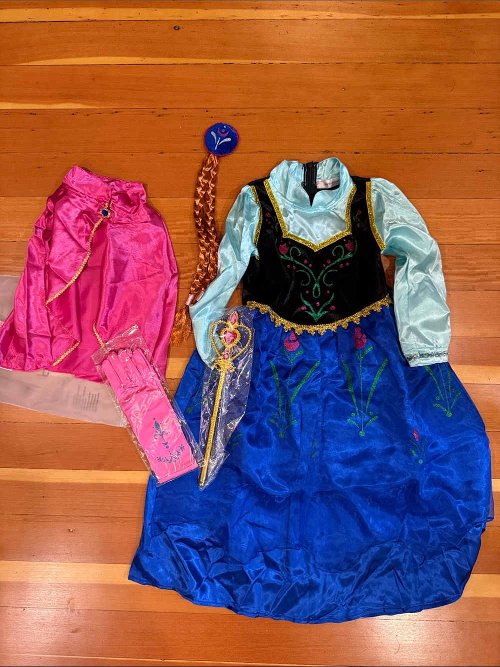 New Disney Frozen Princess Anna coronation dress-up costume set